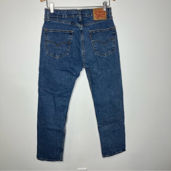 Levi’s 505 straight Jeans blue jeans size 30 x 30 - Picture 5 of 8